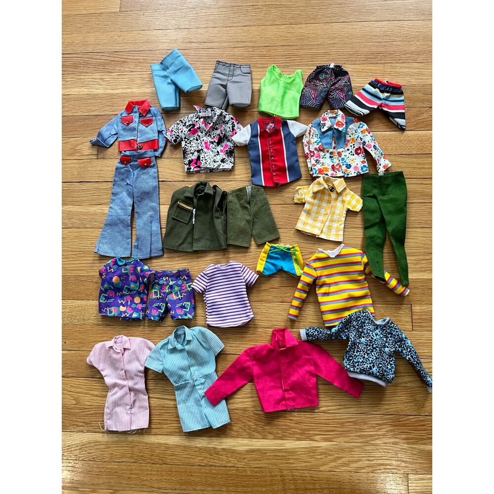 Vintage to Modern Ken and Other Fashion Doll Clothes 1980s-Current 23 items